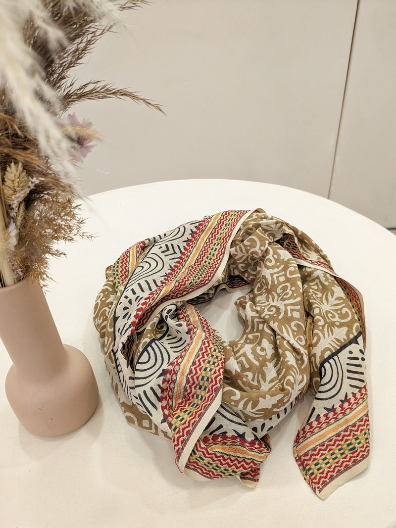 Foulard beige