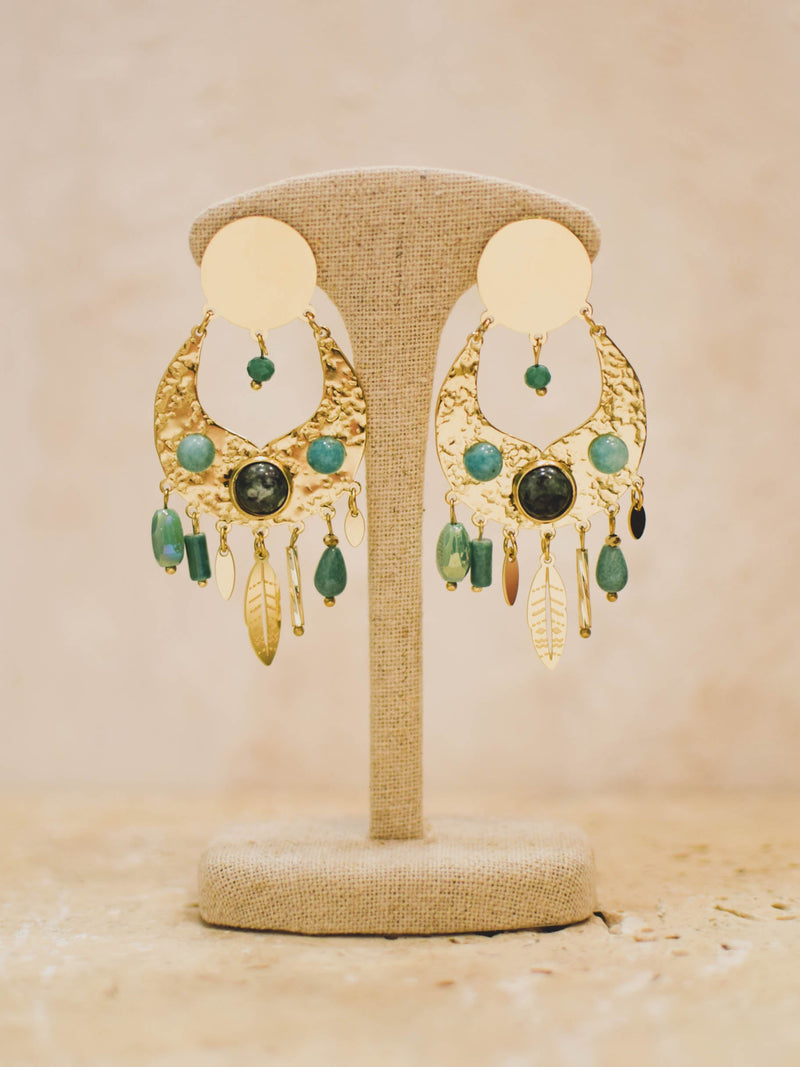 Boucles Lucinda verte